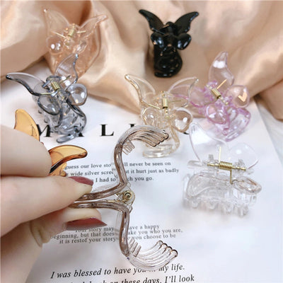 retro butterfly arylic stoving varnish hair claws