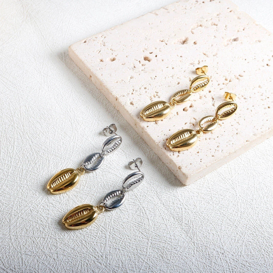 Jewelry IG Style Marine Style Commute Conch 304 Stainless Steel Bracelets Earrings Necklace