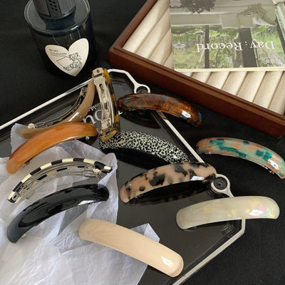 Women's Casual Elegant Simple Style Geometric Alloy Acetic acid sheets Hair Clip