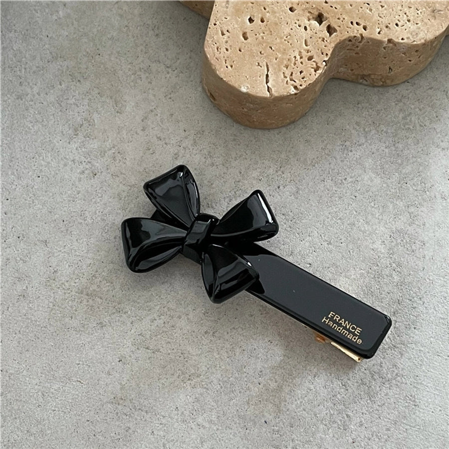 sweet bow knot arylic hair clip
