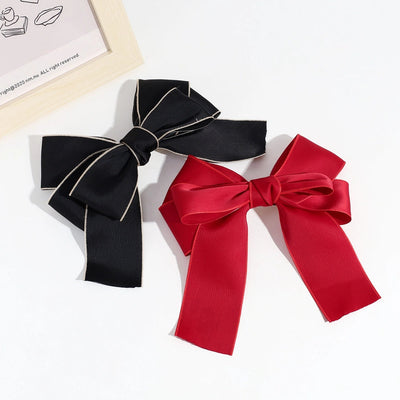 sweet bow knot polyester hair clip