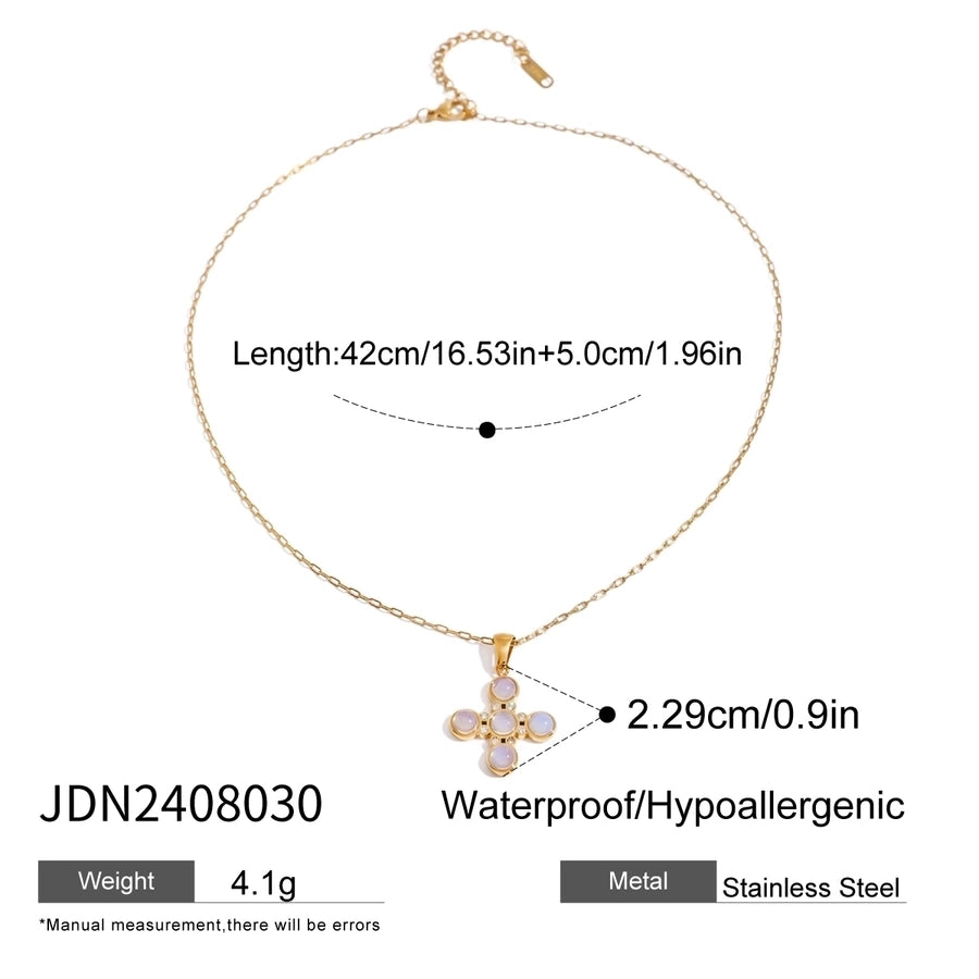 Jewelry Simple Style Classic Style Flower 304 Stainless Steel Jewelry Set