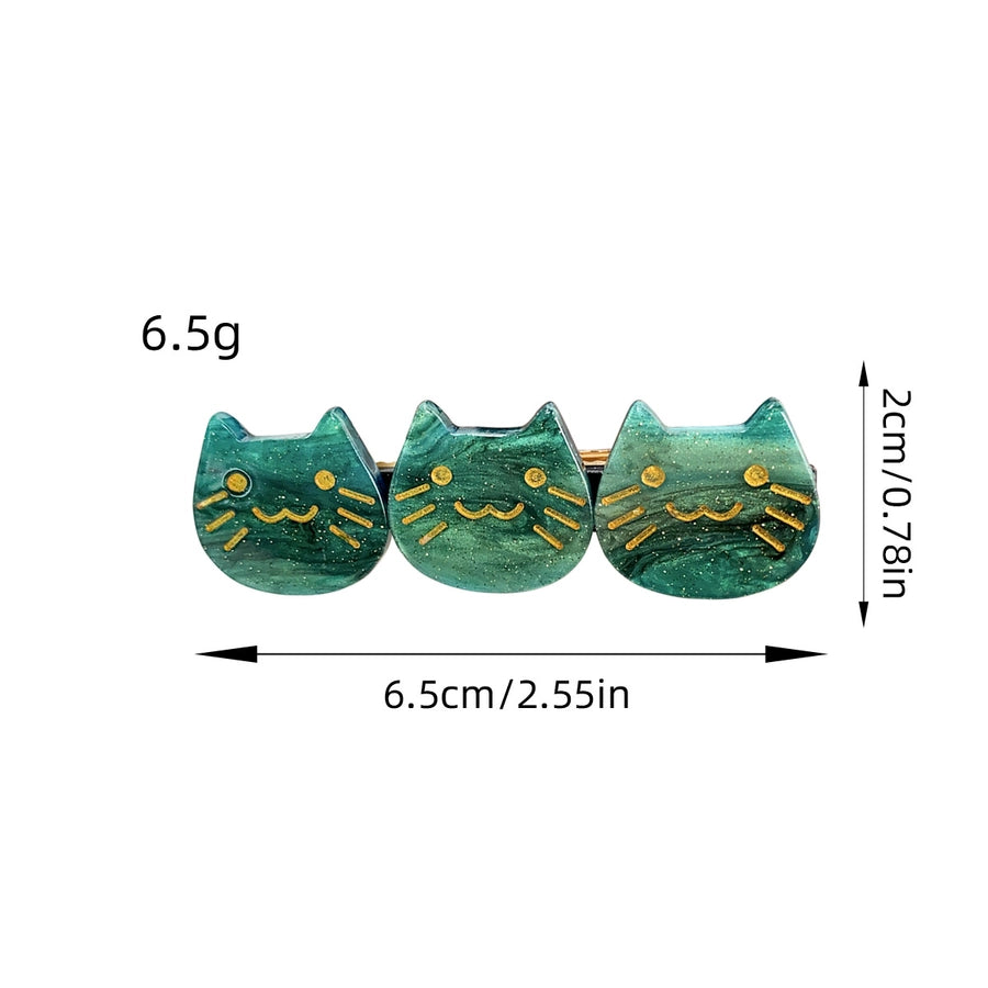 Women's Cute Cat Acetic acid sheets Hair Clip
