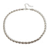 Jewelry Streetwear Twist 304 Stainless Steel Plating Bracelets Necklace
