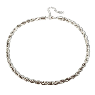Jewelry Streetwear Twist 304 Stainless Steel Plating Bracelets Necklace