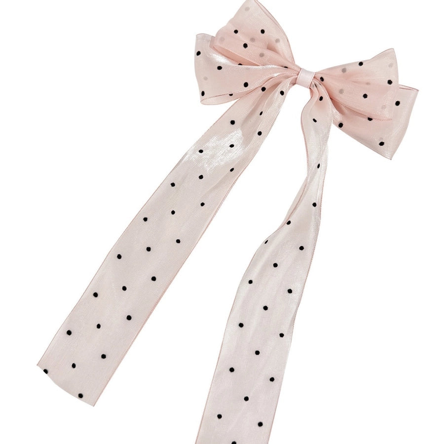 Women's Simple Style Bow Knot Gauze Hair Clip