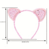 Women's Elegant Princess Shiny Ear Fabric Gauze Luminous Hair Band