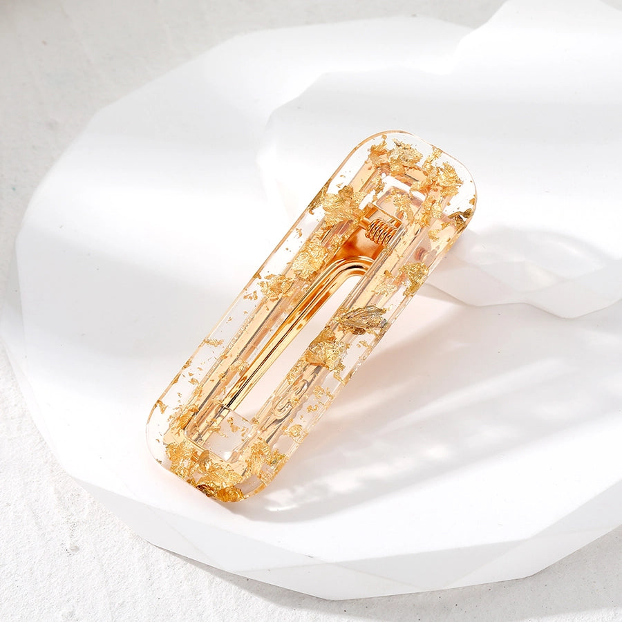 cute simple style korean style color block acetic acid sheets hair clip