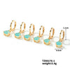 1 Pair Elegant Luxurious Water Droplets Plating Inlay Copper Zircon Drop Earrings