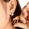 1 Pair Casual Commute Square Plating 304 Stainless Steel 316 Stainless Steel  18K Gold Plated Drop Earrings