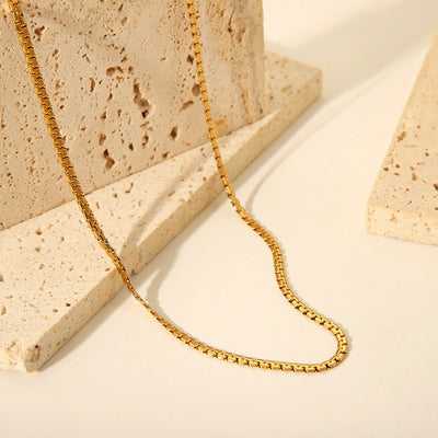 Jewelry IG Style Simple Style Geometric 201 Stainless Steel 18K Gold Plated Necklace