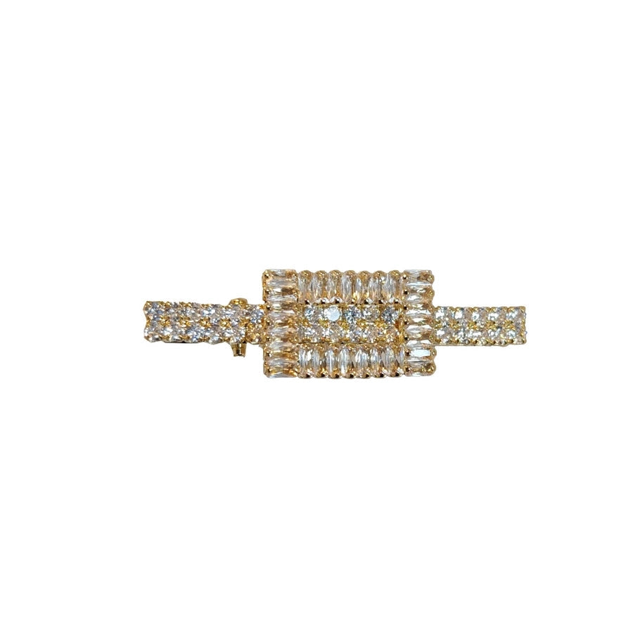 Women's Simple Style Classic Style Solid Color Alloy Inlay Rhinestones Hair Clip