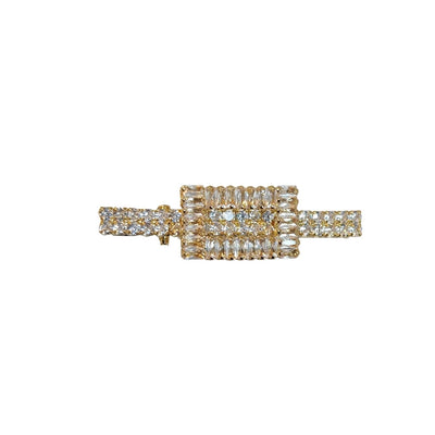 Women's Simple Style Classic Style Solid Color Alloy Inlay Rhinestones Hair Clip