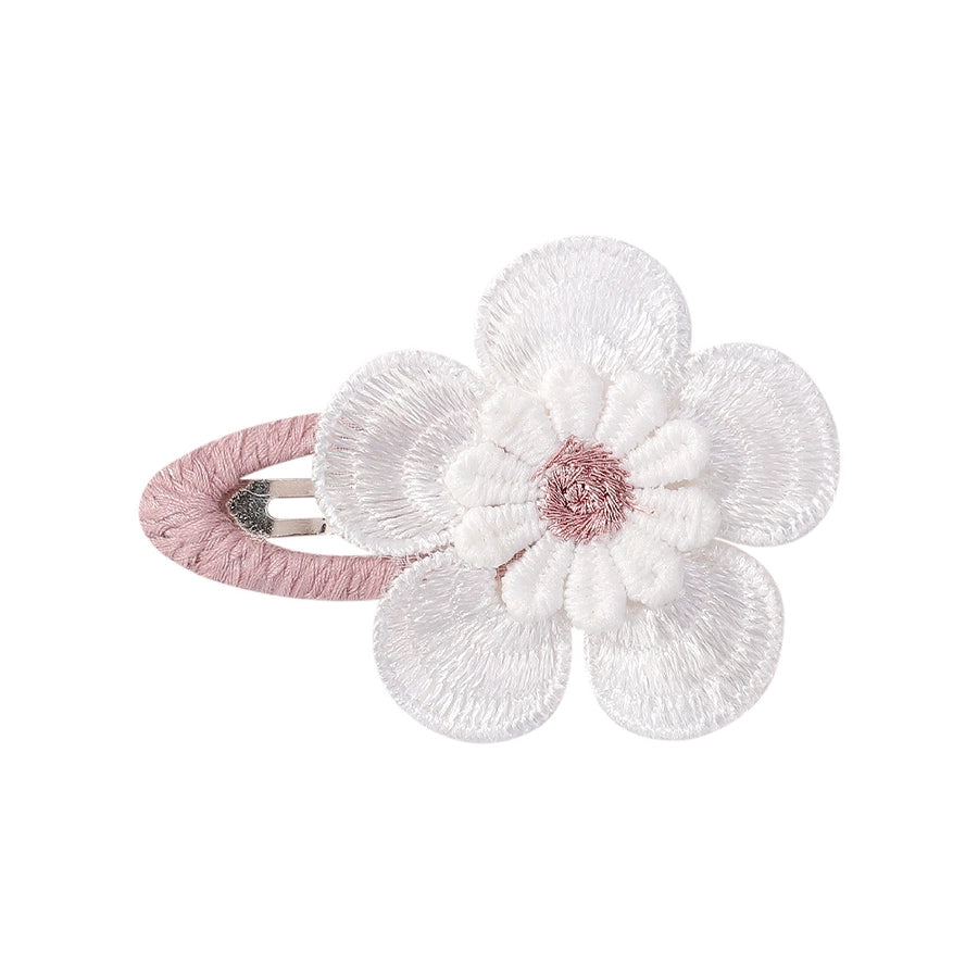 Kid'S Sweet Flower Cloth Hair Clip