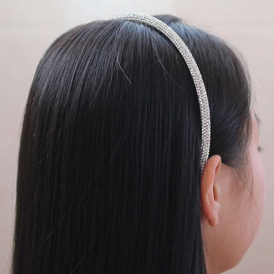 fashion geometric rhinestone hair band 1 piece
