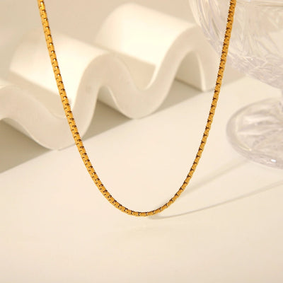 Jewelry IG Style Simple Style Geometric 201 Stainless Steel 18K Gold Plated Necklace