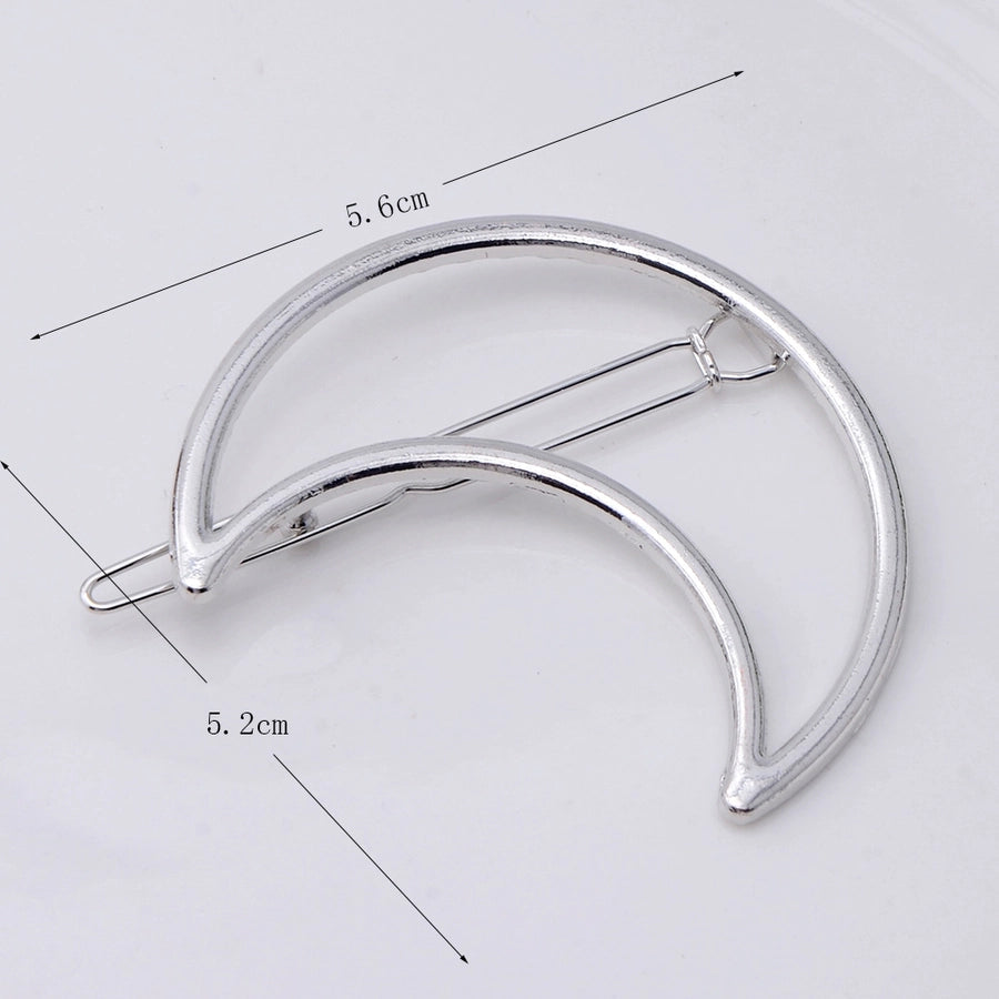 fashion geometric metal plating hair clip