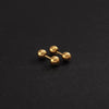 1 Pair Simple Style Round 304 Stainless Steel 18K Gold Plated Ear Studs