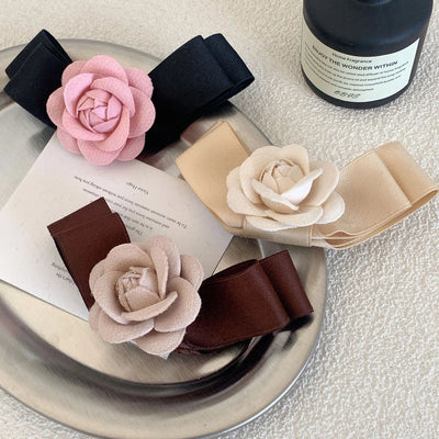 vintage style flower cloth hair clip