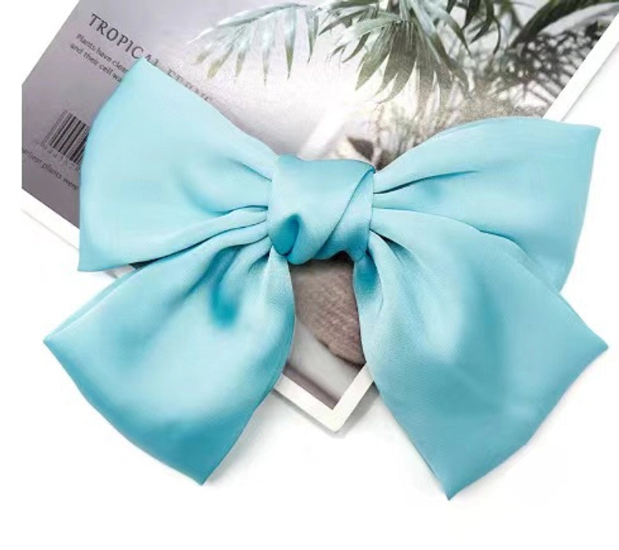 korean style bow knot cloth hair clip hair tie 1 piece