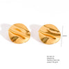 1 Pair Casual Simple Style Classic Style Geometric Square 304 Stainless Steel 18K Gold Plated Imitation Gold  Ear Studs