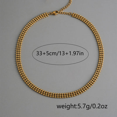 Copper ball chain Beaded chain Necklace