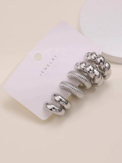 1 Set Casual Elegant Streetwear Geometric Plating Copper Earrings