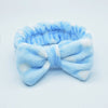 fashion stripe polka dots flannel bowknot hair band 1 piece