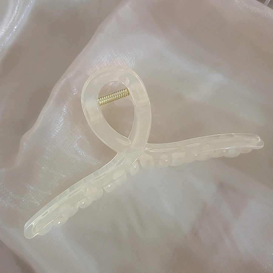 Korean-style Bright Face Non-scratch Disc Hair Clip Women's Large Frosted Elegant Shark Clip Back Head Hairpin Headwear Hair Clip