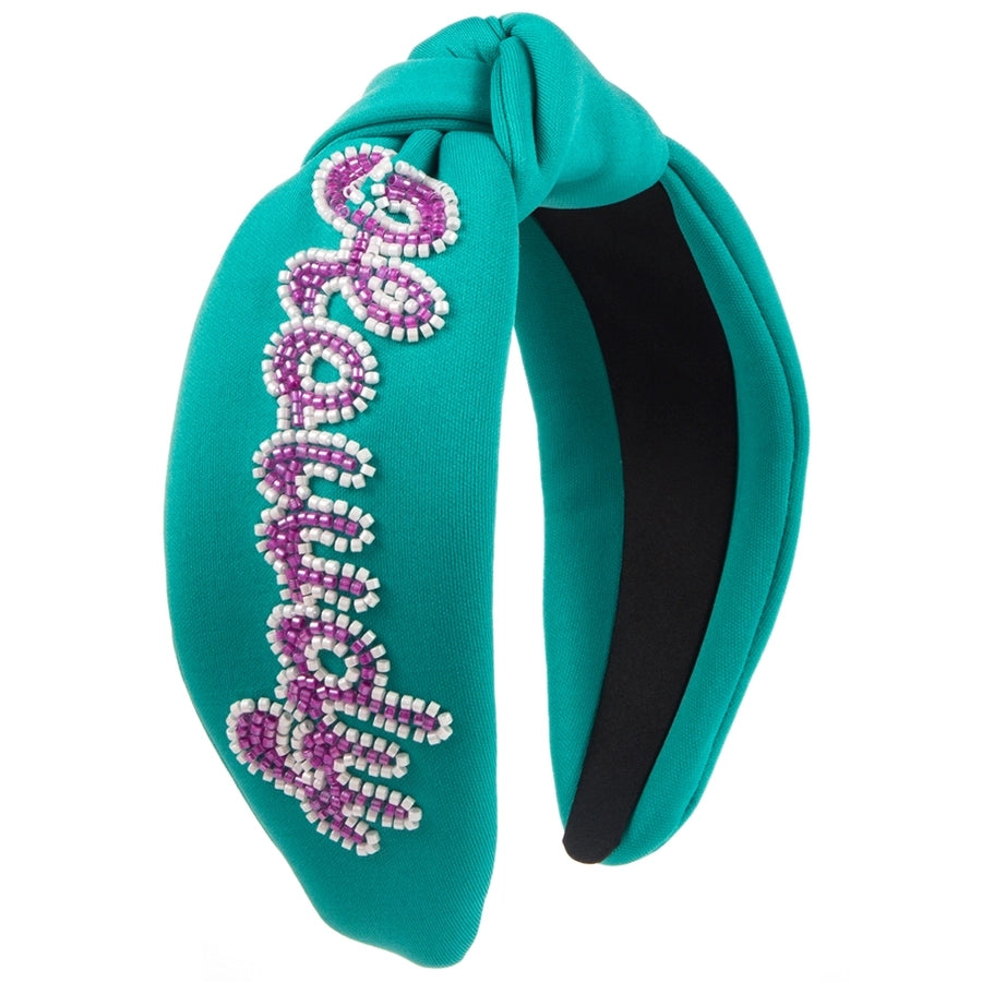 women's elegant luxurious classic style letter cloth hair band