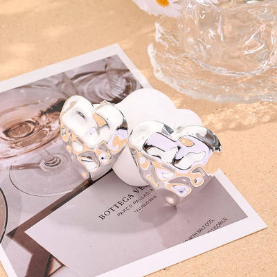 1 Pair/Package Casual Vacation Modern Style Heart Shape Horseshoe Buckle Handmade Polishing Plating Copper 18K Gold Plated Silver Plated Ear Studs