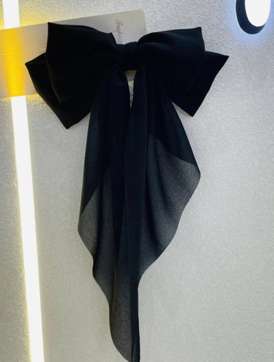 fairy style lady bow knot cloth hair clip