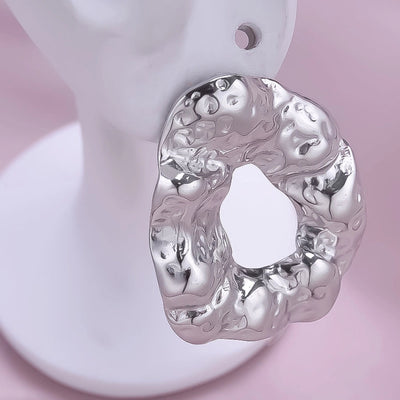 1 Pair Basic Simple Style Geometric Plating 304 Stainless Steel Ear Studs