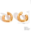 1 Pair Retro French Style Classic Style Geometric Flower 304 Stainless Steel Artificial Pearls 18K Gold Plated Imitation Gold  Ear Studs