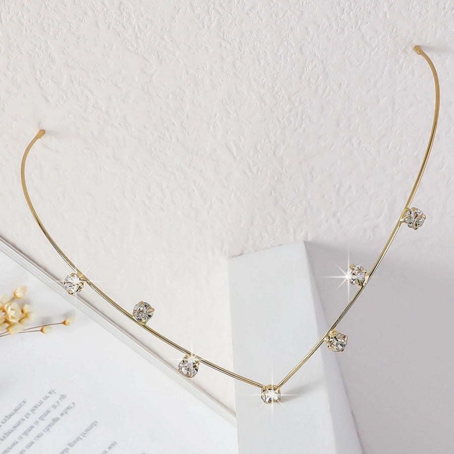 Women's Sweet Simple Style Geometric Leaves Iron Plating Hair Band