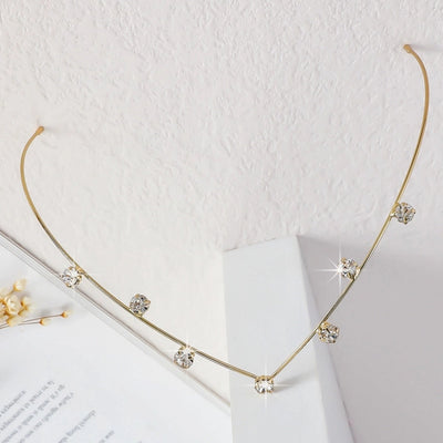 Women's Sweet Simple Style Geometric Leaves Iron Plating Hair Band