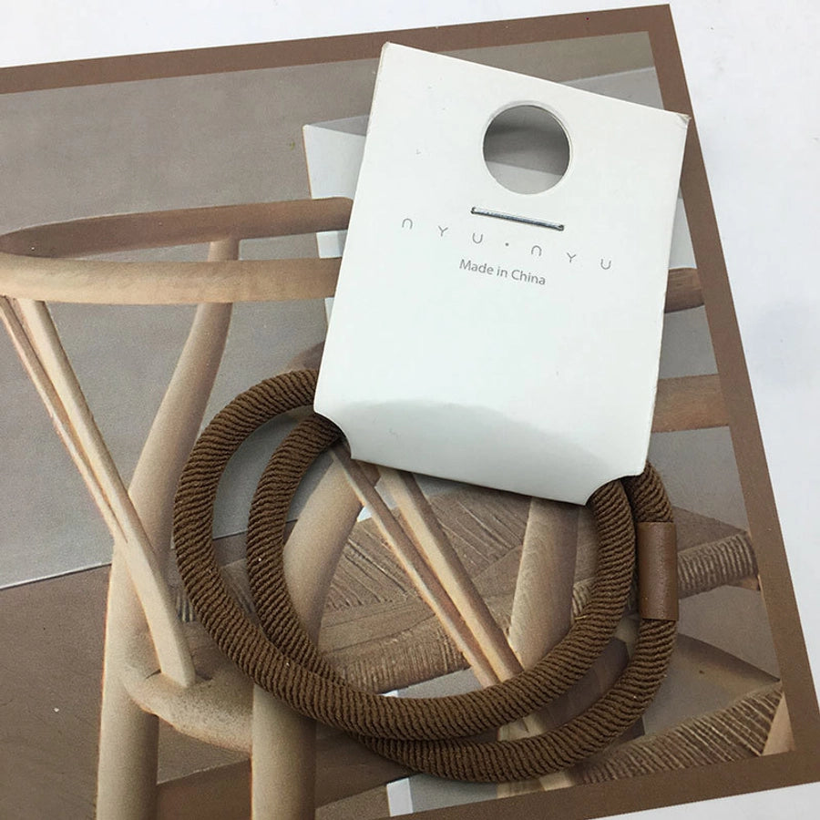 fashion stripe flower cloth hair tie