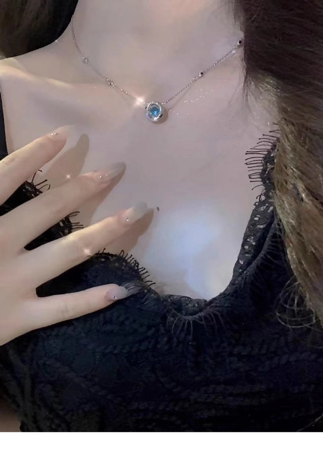 Copper Plating Geometric Pendant Necklace