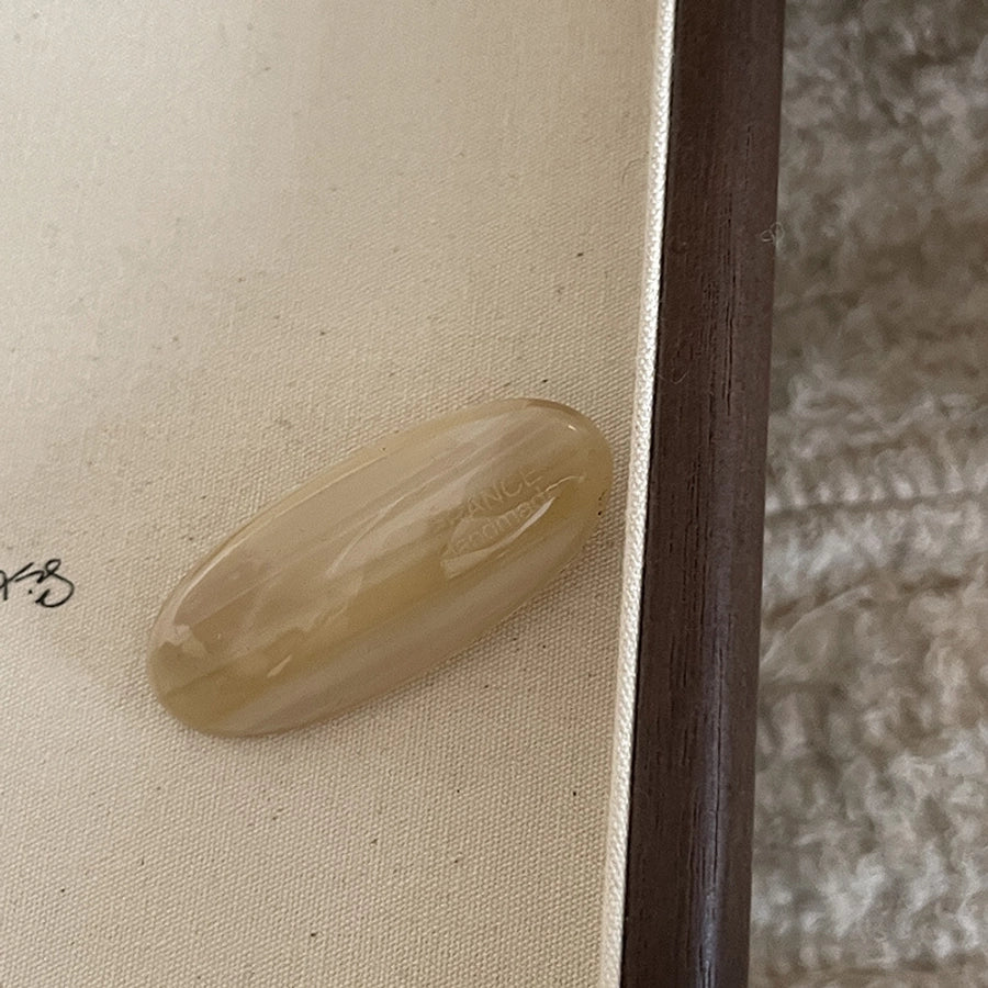 women's retro lady color block arylic hair clip