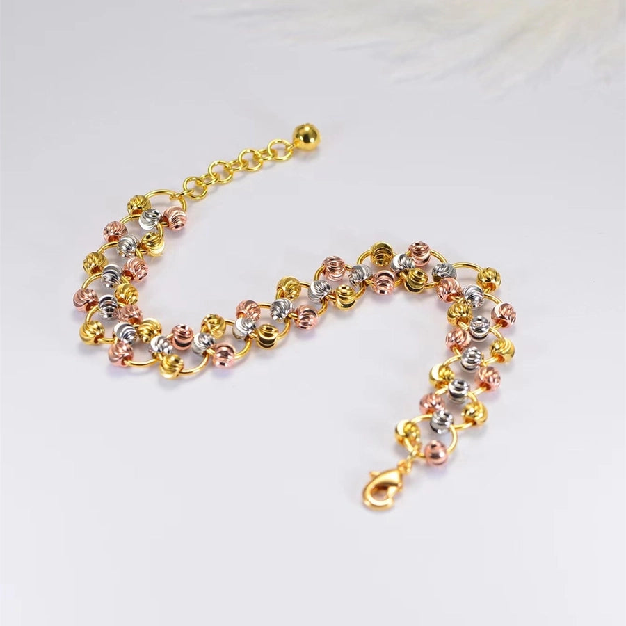 Copper 18K Gold Plated Geometric Bracelets