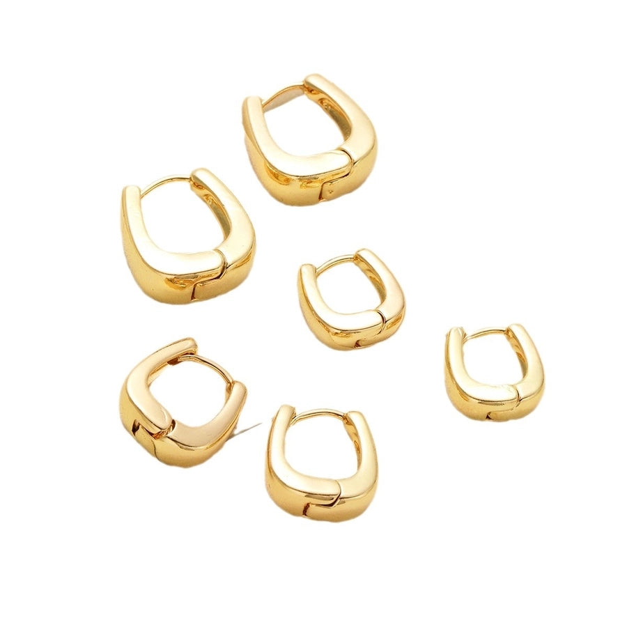 1 Set Casual Simple Style Streetwear Geometric Copper Copper Earrings