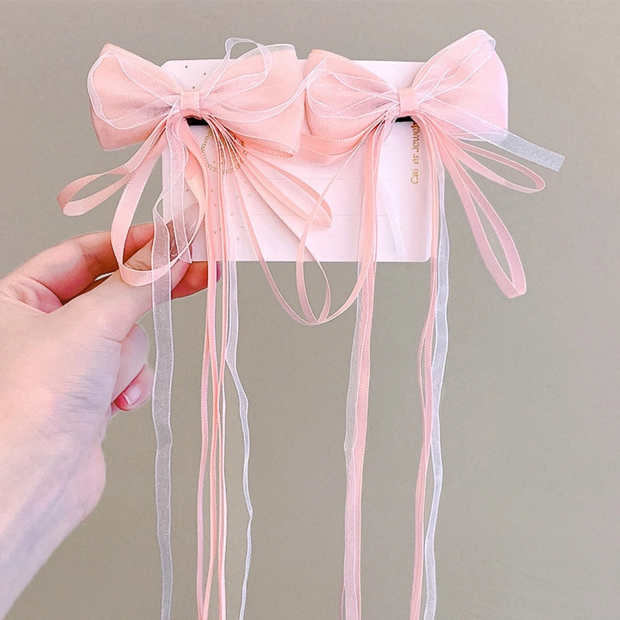 cute bow knot cloth hair clip