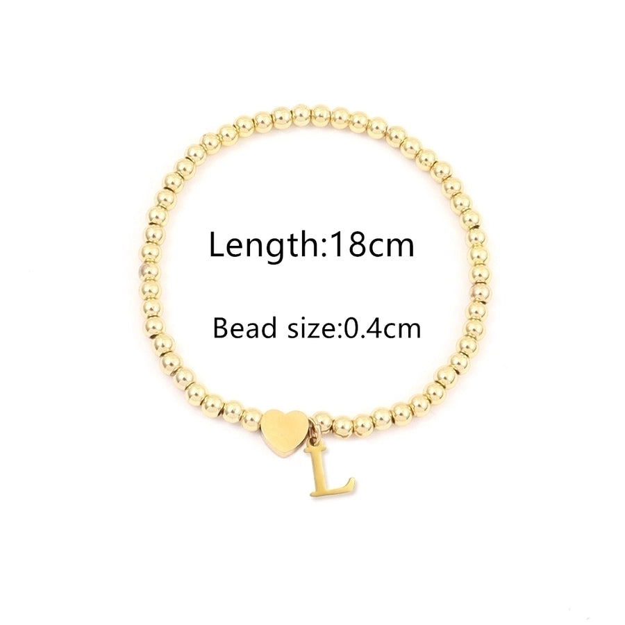 Simple Style Classic Style Letter 201 Stainless Steel 304 Stainless Steel Bracelets In Bulk