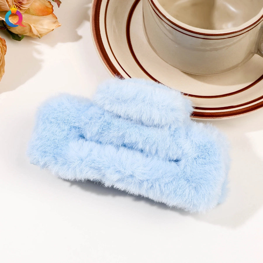 japanese style solid color plastic handmade hair claws 1 piece