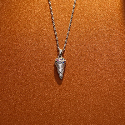 Jewelry Sweet Cone Copper Zircon 18K Gold Plated White Gold Plated Pendant Necklace