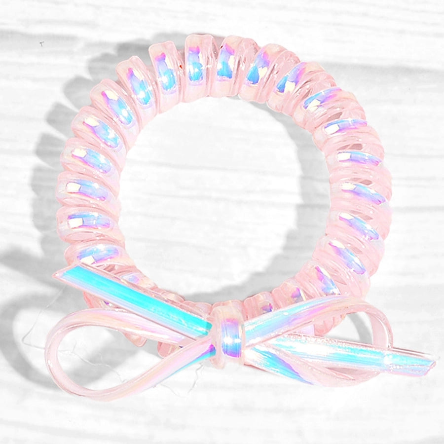 fashion bow knot telephone line hair tie 1 piece