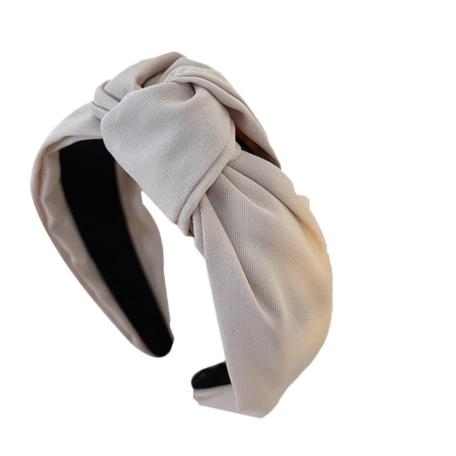Europe and America  New Hair-Hoop Headband Versatile  Textured Fabric Headdress Hairpin Wide Brim Knotted Hair Hoop