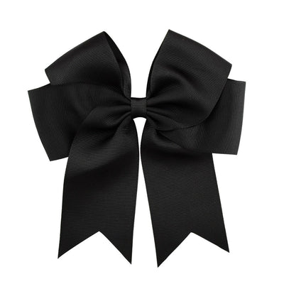 new korean ribbed satin fishtail double-layer bow hairpin