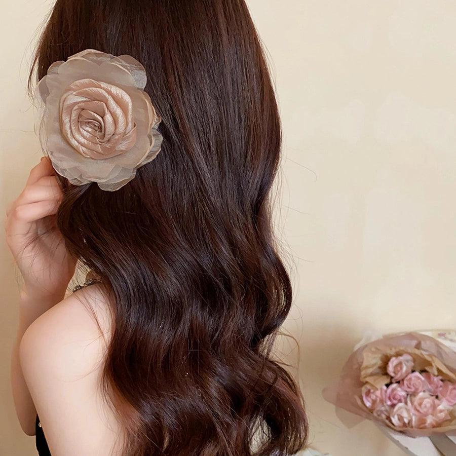 Women's Simple Style Classic Style Flower Cloth Hair Clip