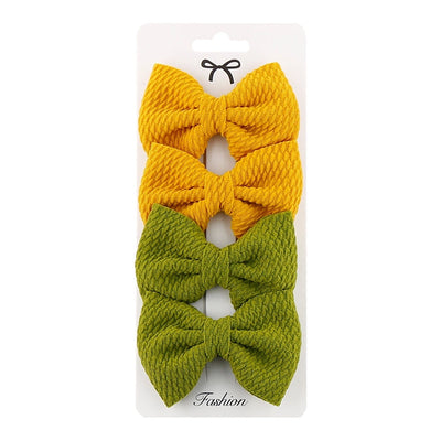 girl's simple style bow knot cloth braid hair band